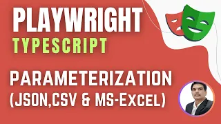 Playwright with TypeScript Parameterization Data Driven Testing JSON CSV Excel Session 18