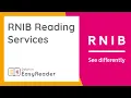Access RNIB Reading Services with the FREE EasyReader App