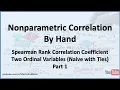 Nonparametric Correlation Spearman Correlation Two Ranked Ordinal Variables - Part 1
