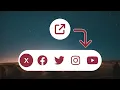 Expandable Share Button With Smooth Opening Animation HTML CSS JavaScript