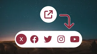 Expandable Share Button With Smooth Opening Animation HTML CSS JavaScript