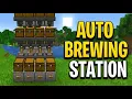 EASIEST AUTOMATIC POTION BREWER - Minecraft Java Bedrock
