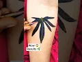 Lagu 🌿😱 easy and simple mehendi design with leaves 😱 viral henna hack 😱🌿#trending #mehndi #viral #shorts