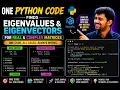 Eigenvalues Eigenvectors in Python One Code for Real Complex Matrices