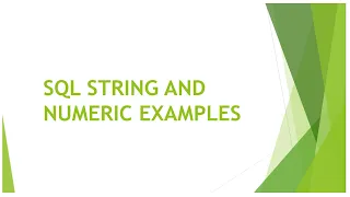 SQL Server String Numeric Functions Demo with Real Examples and Output