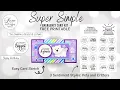 FREE PRINTABLE Pets and Critters Card Sketch Emergency Card Kit V24