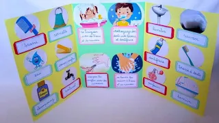 مشروع النظافة شخصية بالفرنسية المستوى الاول إبتدائي 