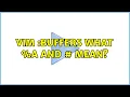 Vim buffers what a and mean 2 Solutions