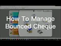 How To Manage Bounced Cheque SQL Accounting