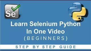 Selenium Python Beginner Tutorial - Learn Selenium Python in one Step by Step