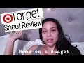 REVIEWING TARGET BRAND SHEETS VLOGMAS 2018