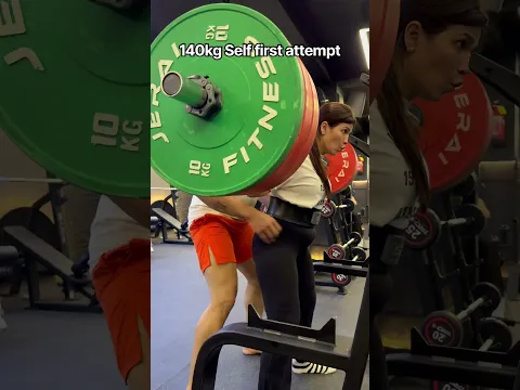 140kg Squat Self first attempt😱 #imkavy  #shorts #youtubeshorts