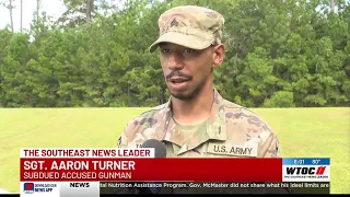 Fort Stewart solider who subdued shooter speaks about the incident
