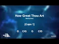 How Great Thou Art (Capo 1 - G) || Lyrics and Chords || Congregational key
