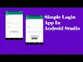 Android Studio Simple Login App for beginners NEW