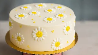 APRENDA A FAZER ESSA DECORAÇÃO  PARA  ARRASAR NAS SUAS VENDAS 🙏BOLO MARGARIDA  @PARISCAKEDESIGNER ​