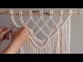 DIY Macrame Tutorial - Intermediate Wall Hanging Part 1