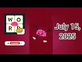 WordBrain Brainy s Clue Hunt Event July 15 2025 - All Parts Full Gameplay Solutions