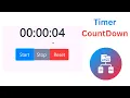 How to Create Countdown Timer using HTML CSS and JavaScript