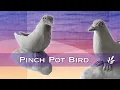 Creating a Pinch Pot Bird Raku Clay Sculpting Hand Build Pinch Pot Home Clay Project