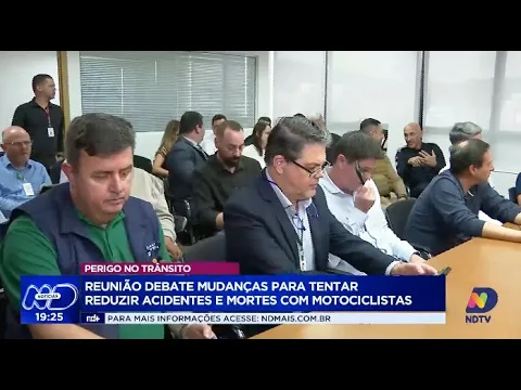 Reunião discute estratégias para reduzir acidentes e mortes de motociclistas