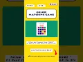 Colour matching game with HTML CSS JS