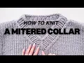How to knit a mitered mitred edge
