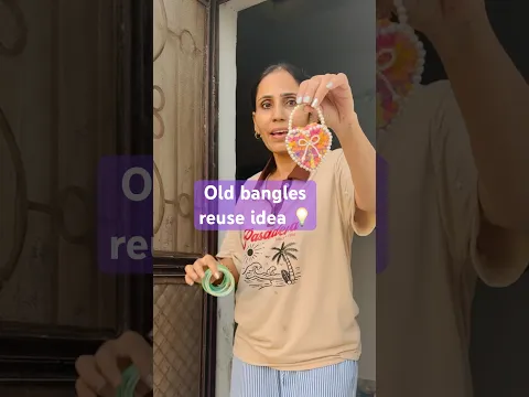 DIY Birthday gift 🎁 -1 / Ghamu saran / How to discard used bangles? #shorts #reuse