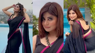 sandipta sen hot bold saree photoshoot bong beauty tribute 