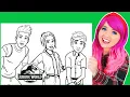 Coloring Jurassic World Camp Cretaceous Brooklynn Kenji Ben Coloring Pages Prismacolor Markers