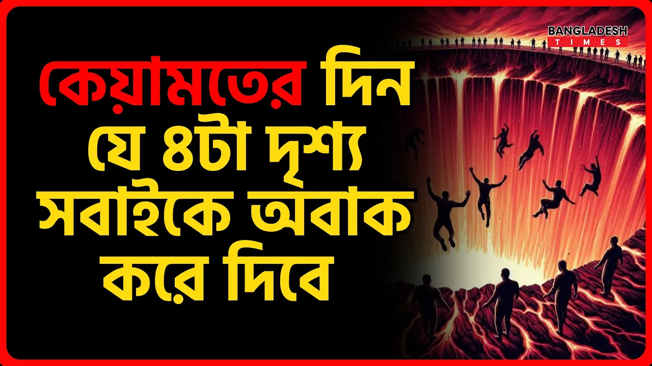 কেয়ামতের দিন যে ৪টা দৃশ্য সবাইকে অবাক করে দিবে
