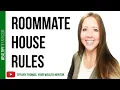 Roommate Rules House Rules for Living With Strangers