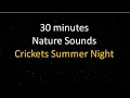 Download Lagu ASMR - 30 minutes of Nature Sounds, Crickets Summer Night for Relaxing Sleep, Insomnia, Study