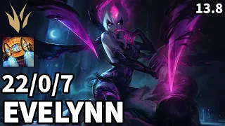 Evelynn Jungle vs Zed - EUW Master Patch 13 8