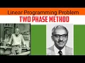Two Phase Method Hindi Linear Programming Problem Operation Research Lecture 5 Part-1