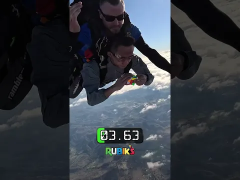Rubik’s Cube Skydiving for 1 Million Subscribers 🪂