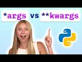 Python args vs kwargs - Visually Explained