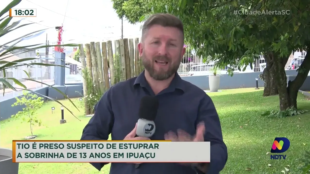 Tio é preso suspeito de estuprar a sobrinha de 13 anos em Ipuaçu