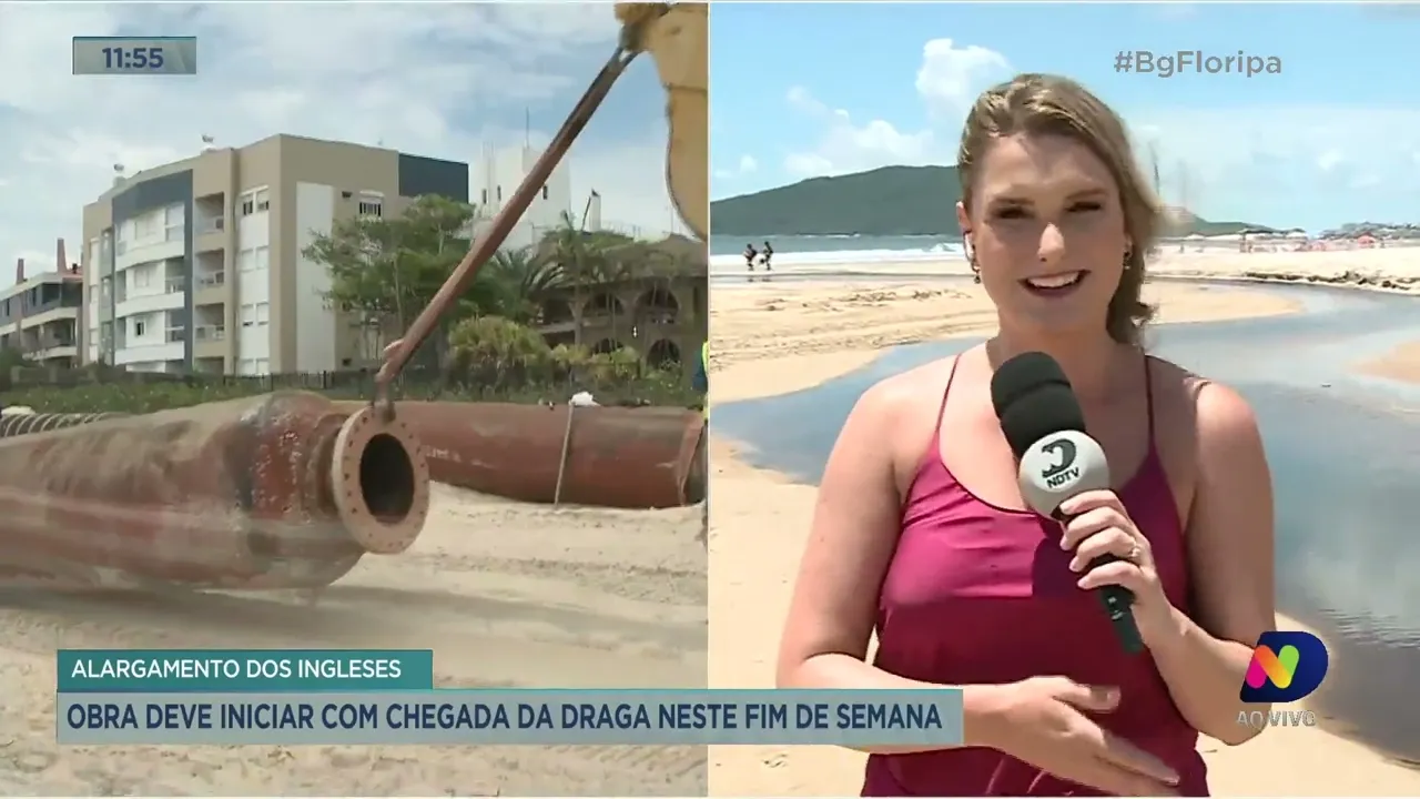 Alargamento dos Ingleses deve iniciar com chegada da draga neste fim de semana