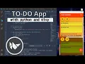 Full TO-DO Mobile App With kivy python mobile apps