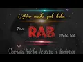 Tera rab mera rab sota nahi ♥️ jesus♥️ song 🔥 status🔥 for whatsapp