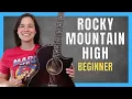 EASY Rocky Mountain High Guitar Lesson for BEGINNERS