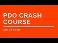 PDO In PHP Crash Course