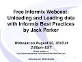 Unloading and Loading Data with Informix Best Practices by Jack Parker