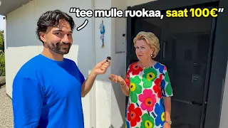 Pyydän ohikulkijaa kokkaamaan mulle! *sen kotona..*