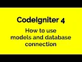 CodeIgniter 4 HMVC - How to use models and database connection in CodeIgniter 4