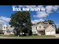 Driving in beautiful American neighborhoods - Brick New Jersey 4k