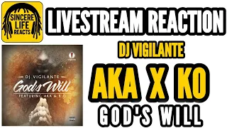 aka x ko x dj vigi gods will livestream reaction 