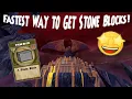 FASTEST Stone Block Farming Method