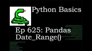 Python Basics Tutorial Pandas Date Range Function